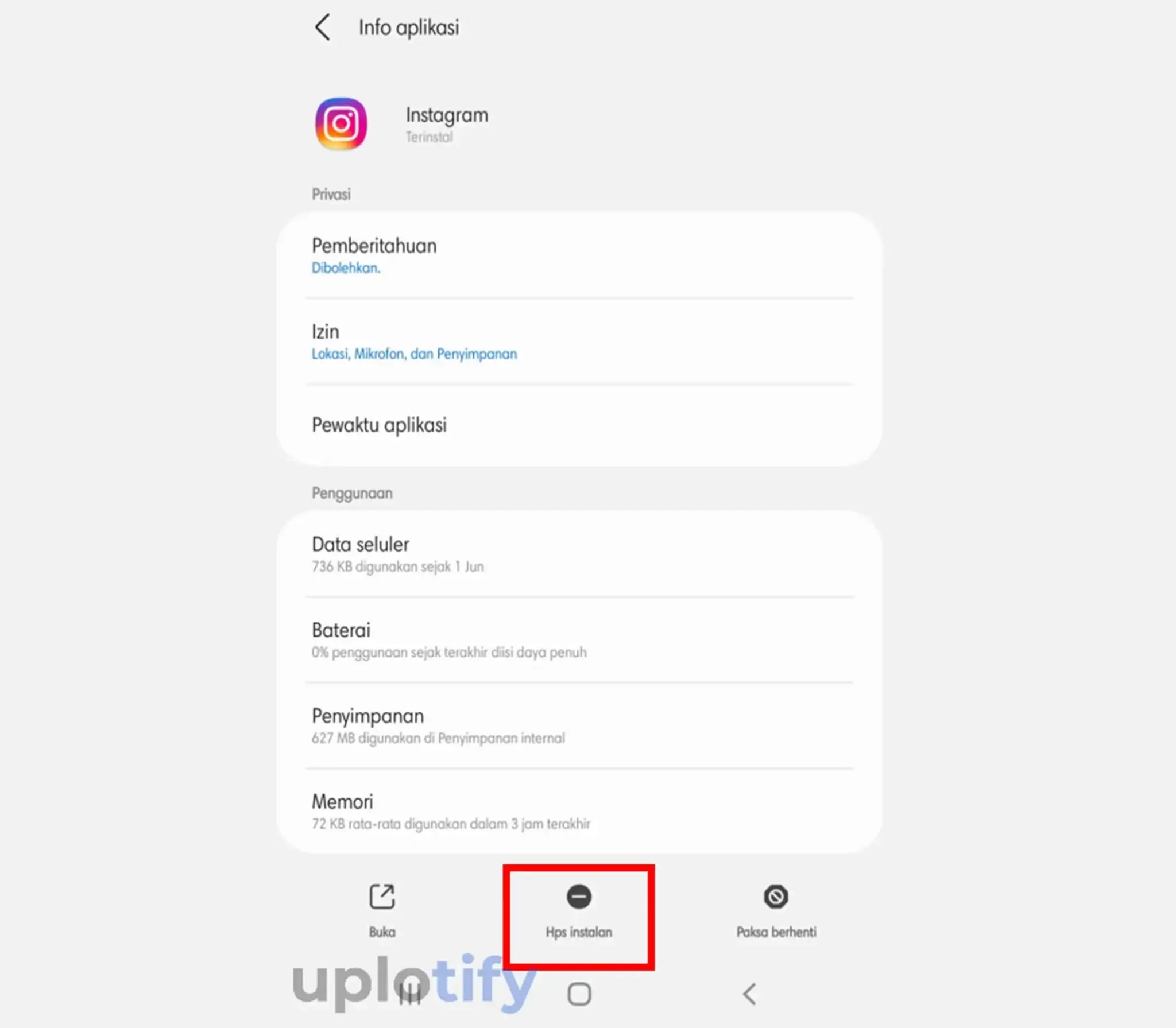 Uninstall Aplikasi Tidak Terpakai