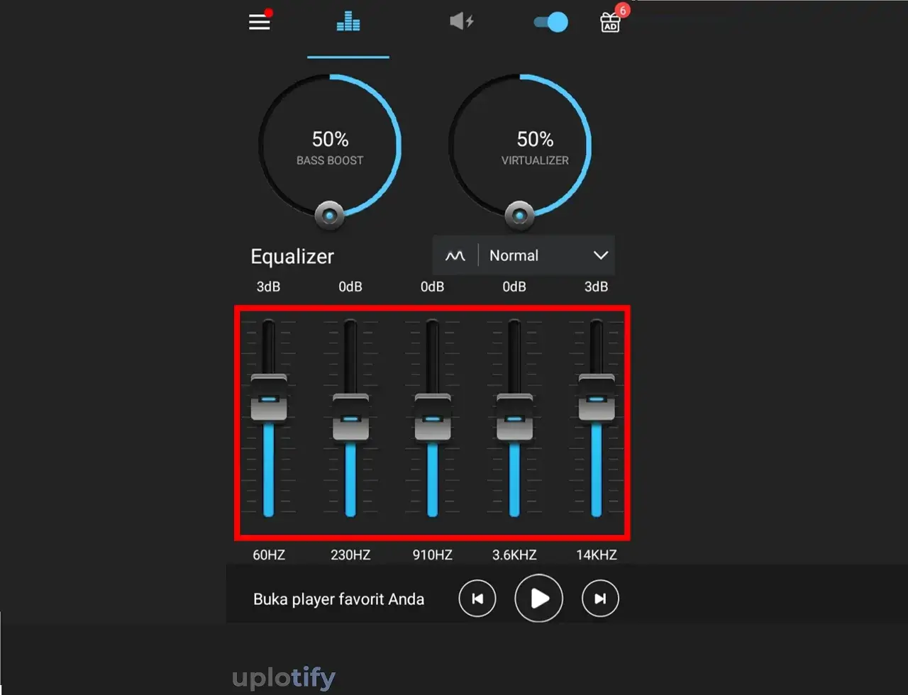 Konfigurasi Equalizer di HP