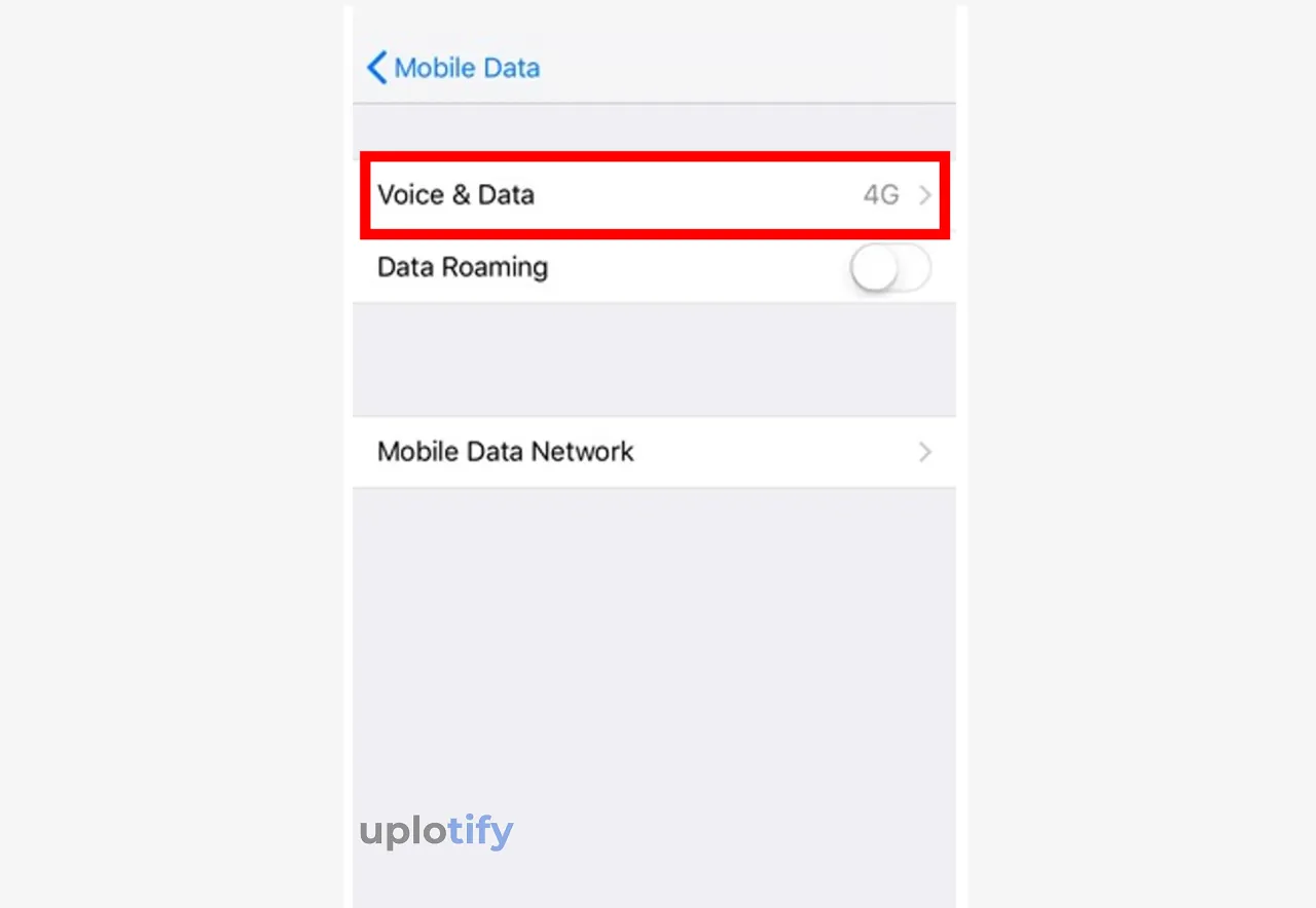 Ketuk Menu Voice and Data