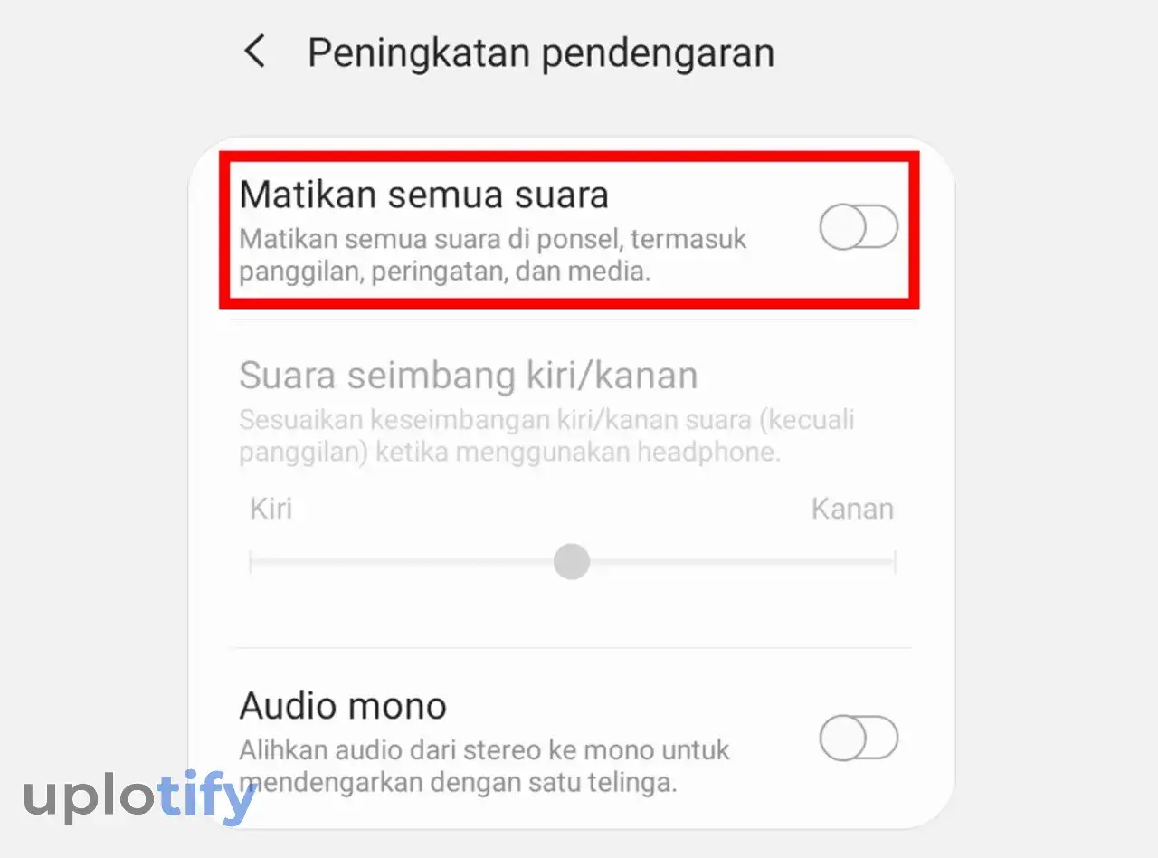 Matikan Semua Suara