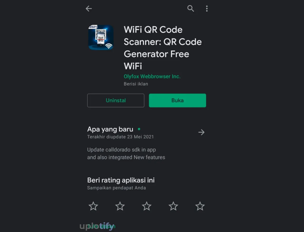 Memakai Aplikasi WiFi QR Code Scanner