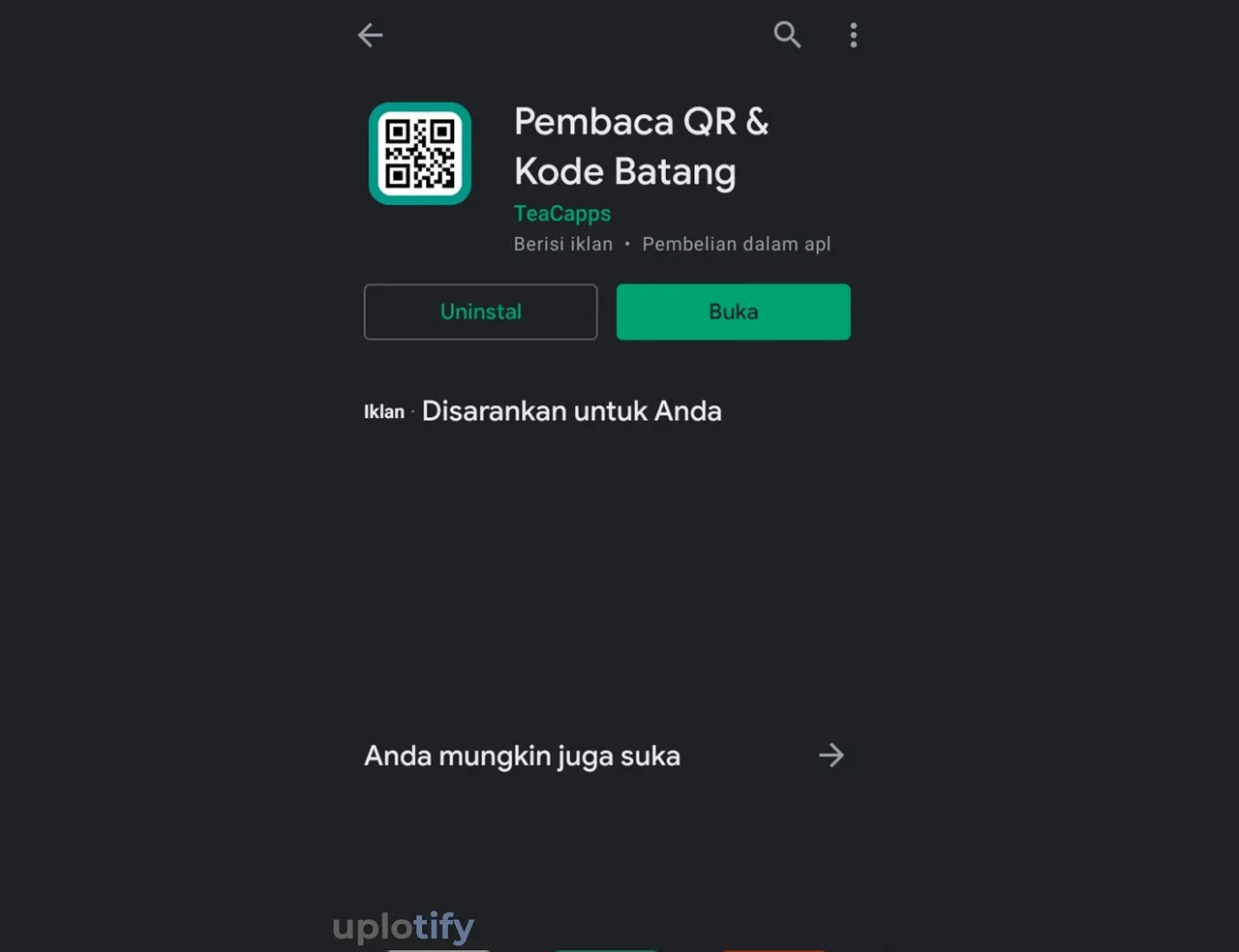 Memakai Aplikasi Pembaca QR & Kode Batang