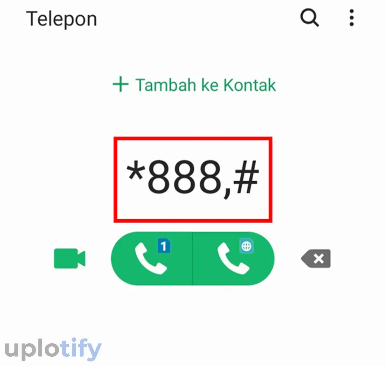 Tambah Koma Pada Dial Up