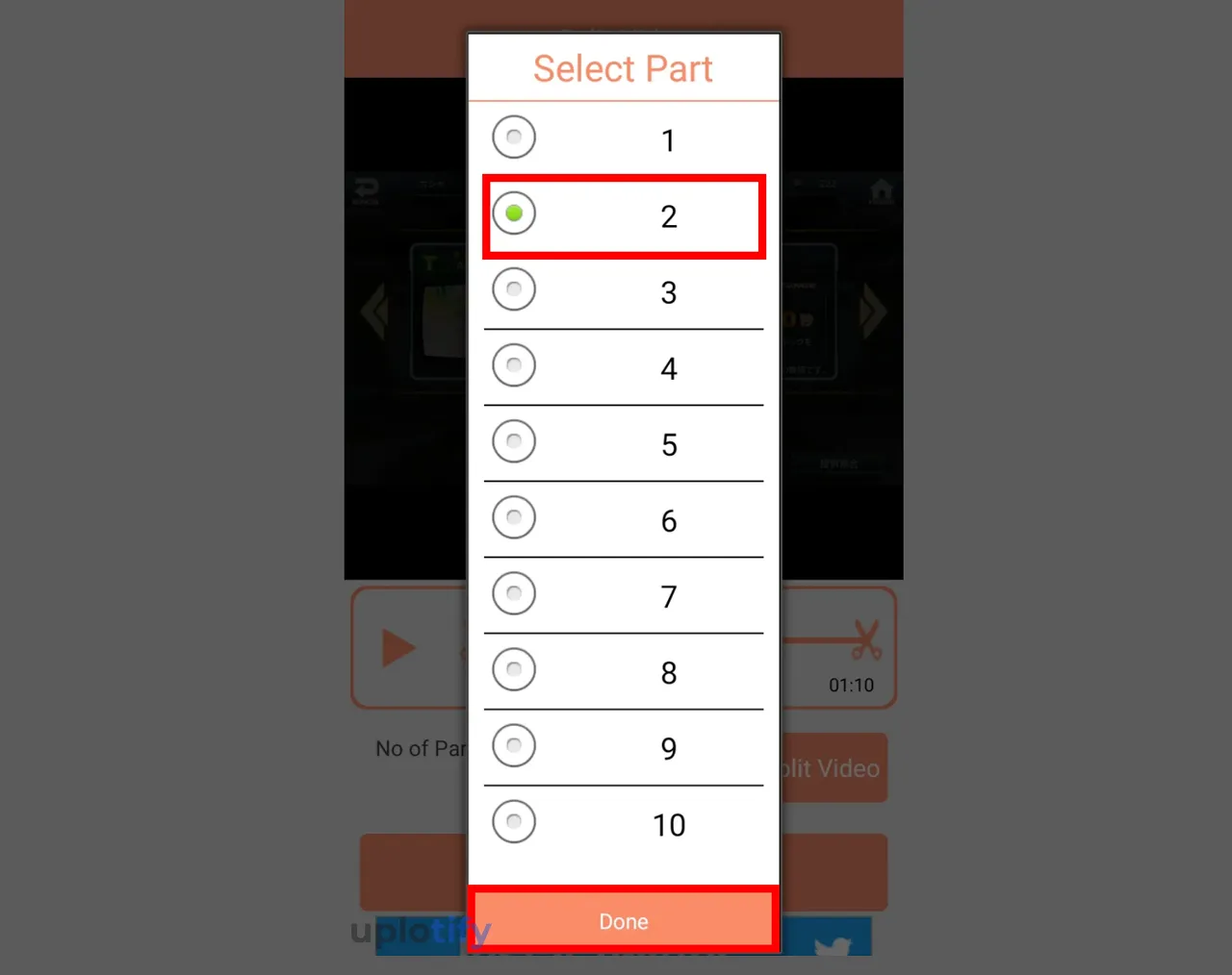 Pilih Part Video
