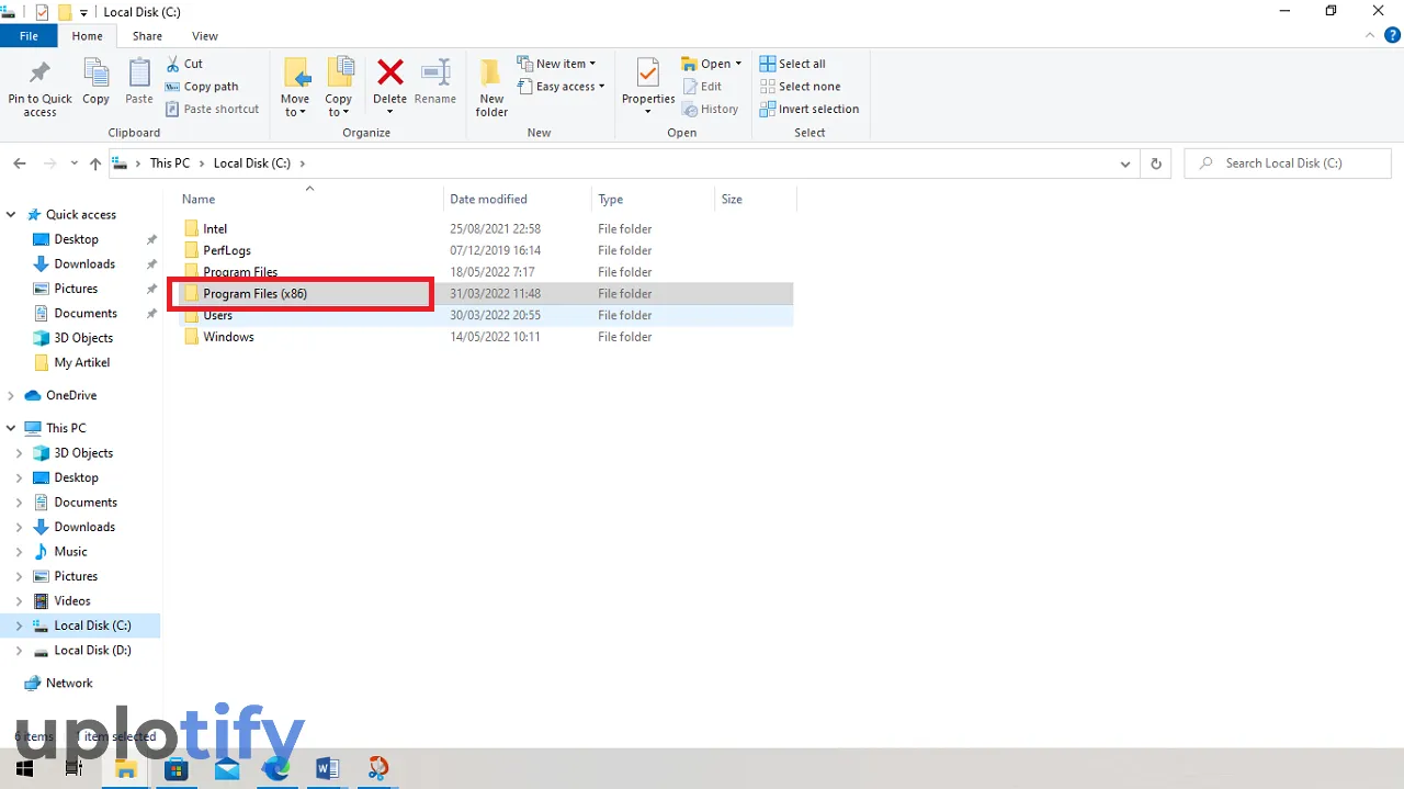 Buka Program Files di Windows