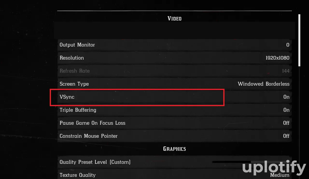 Mengaktifkan Vsync di Game