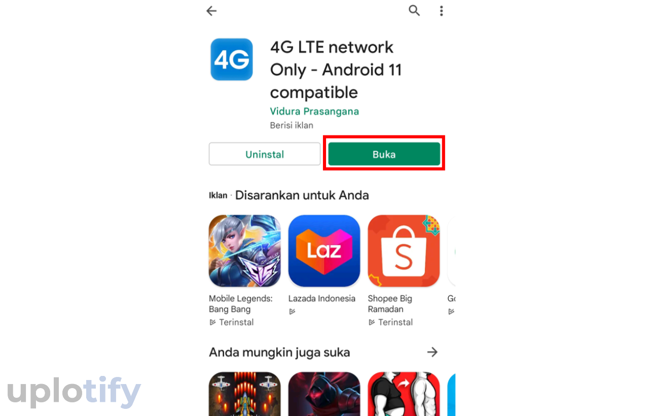 Pasang Aplikasi 4G LTE Network