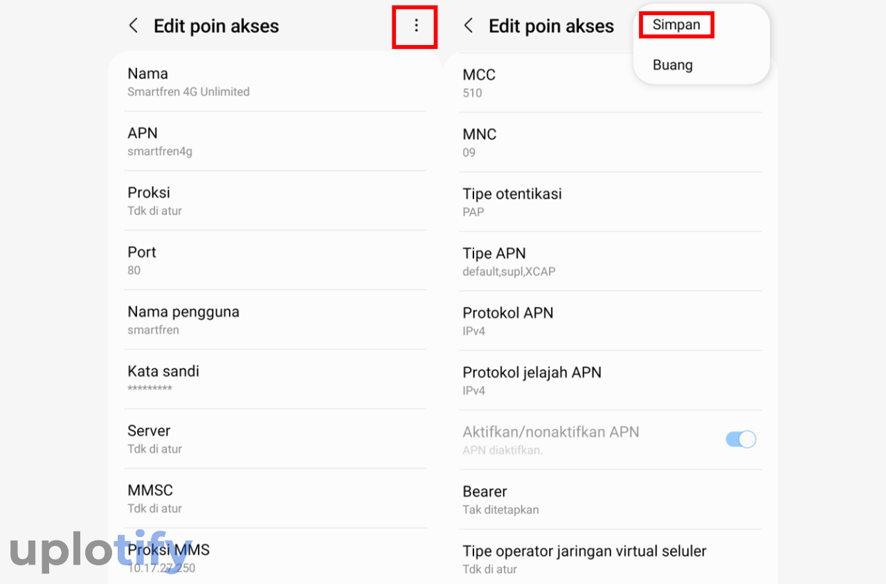 Setting APN Di Android