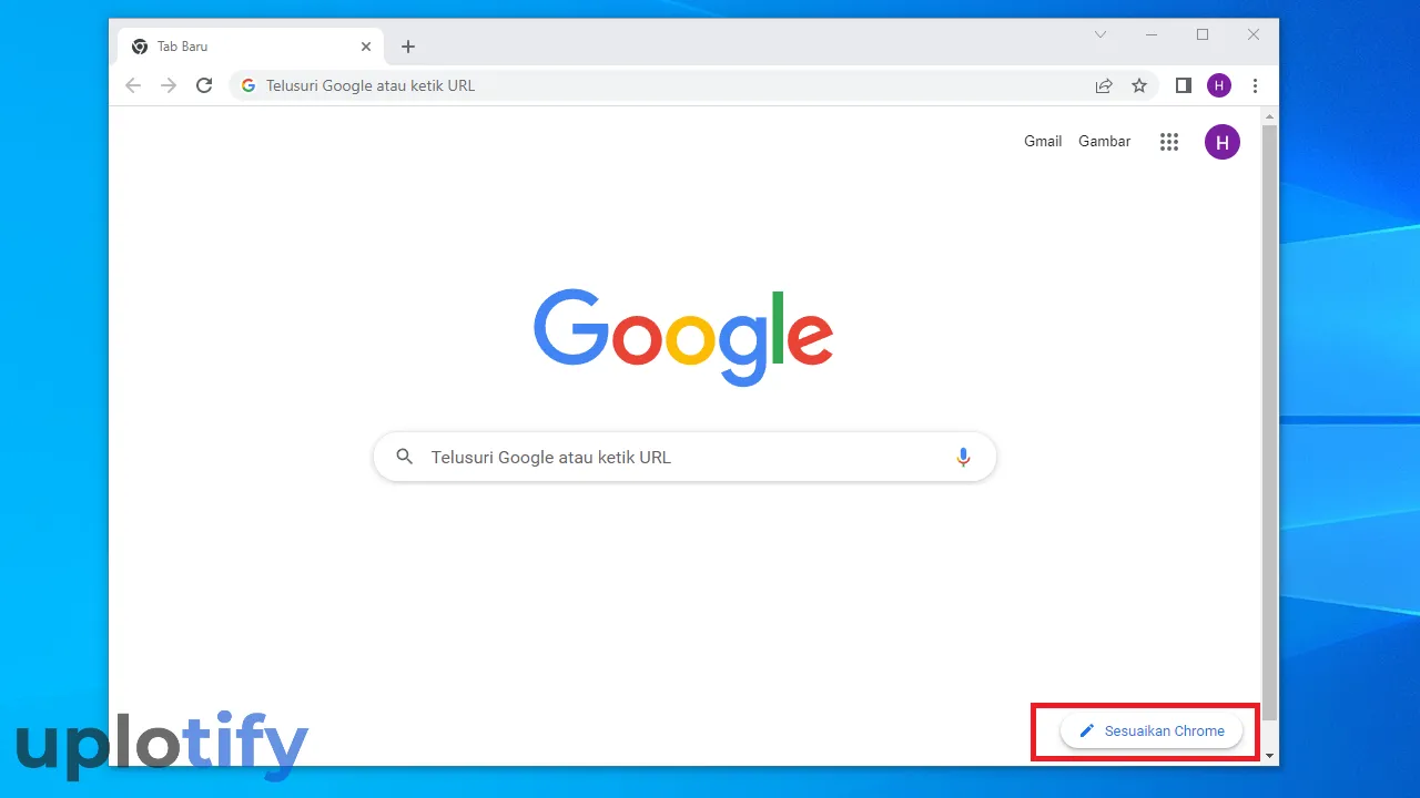 Opsi Sesuaikan Chrome