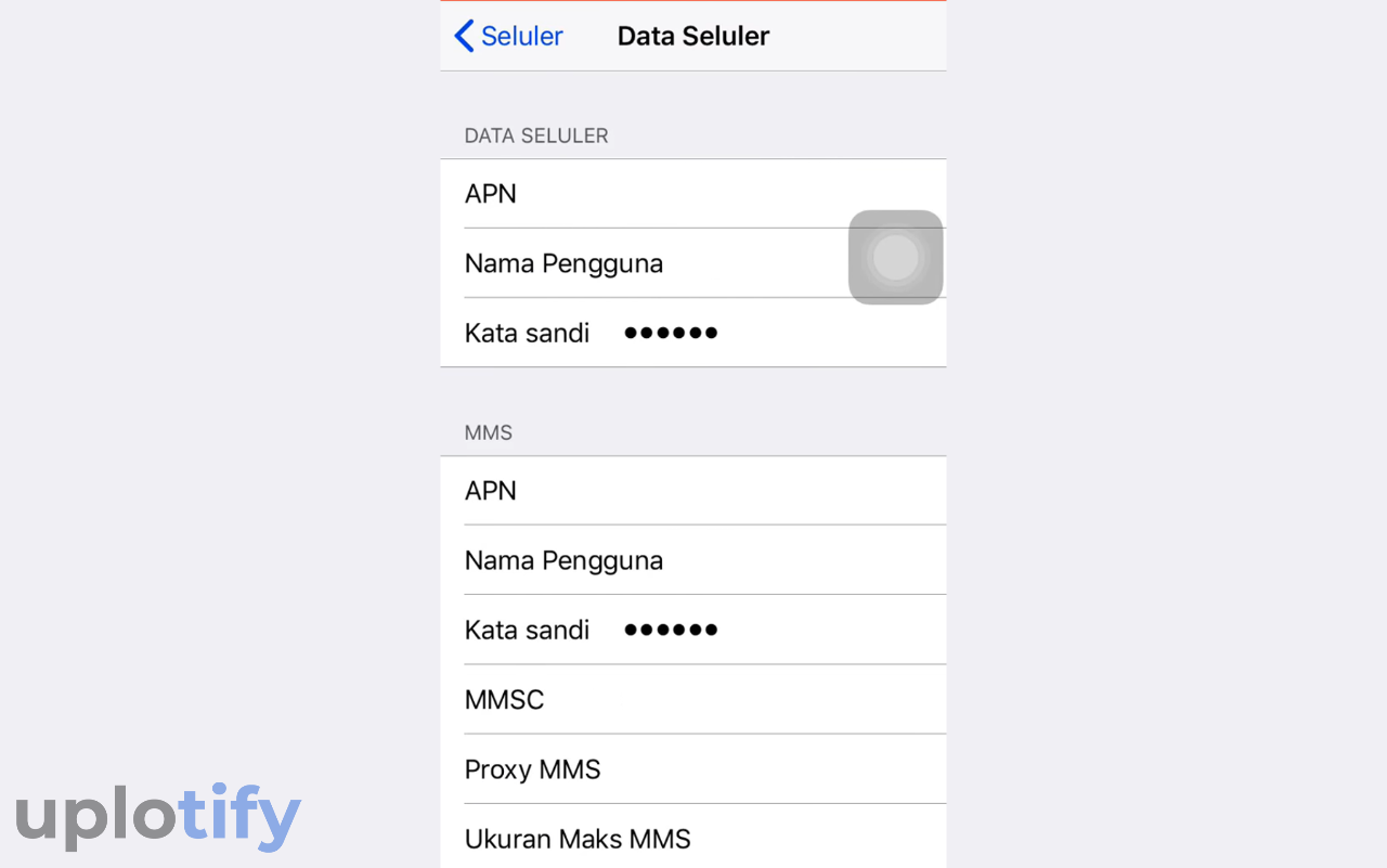 Pakai APN Axis di iPhone