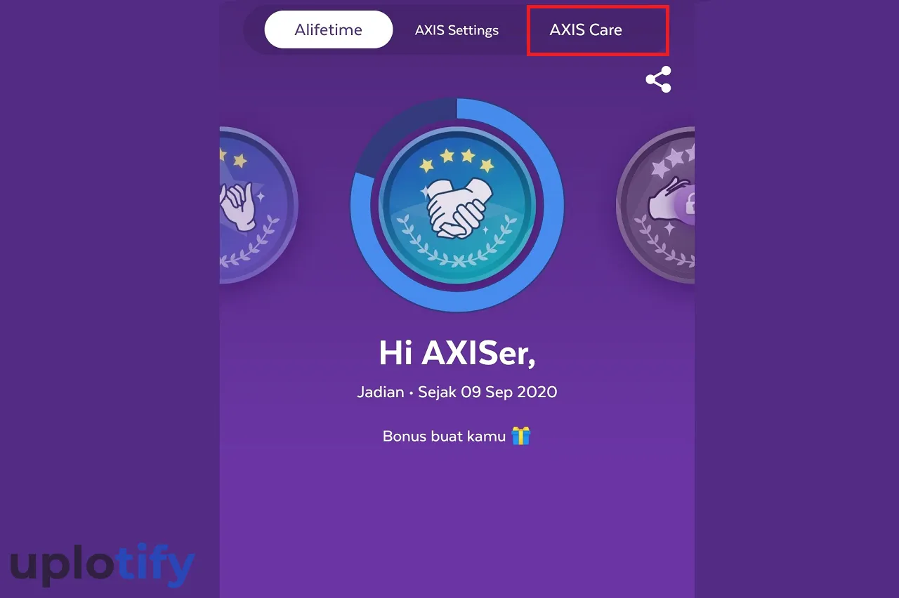 Menu Axis Care