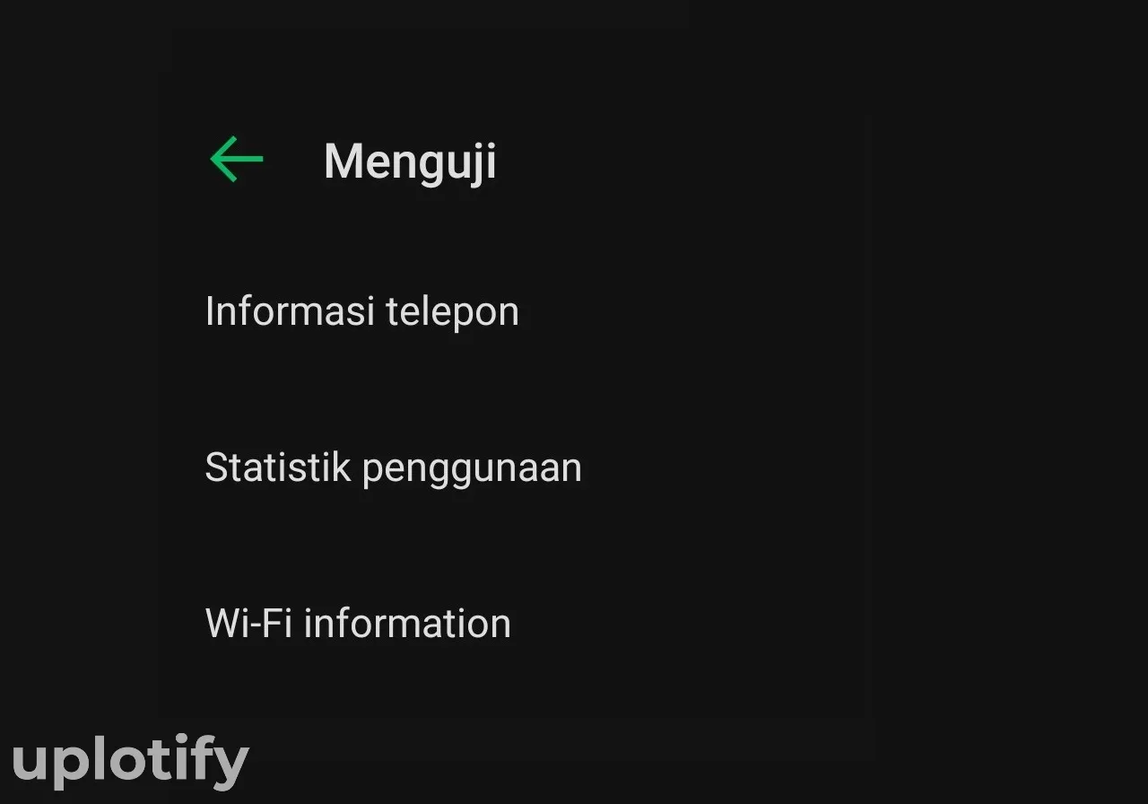 Pilih Informasi Telepon di HP