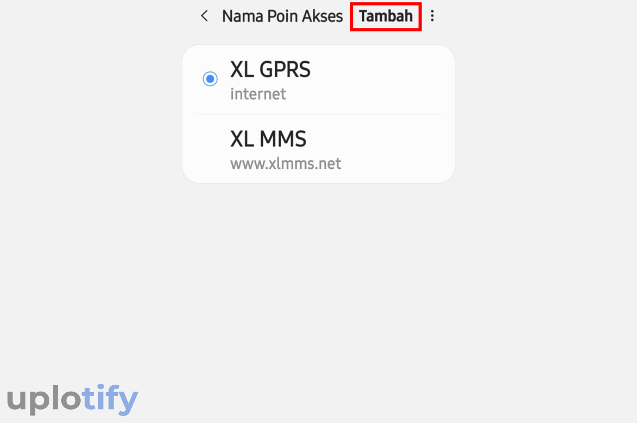 Tambah APN Baru