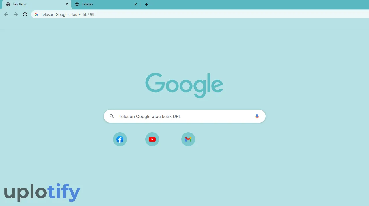 Contoh Chrome Tema Baru