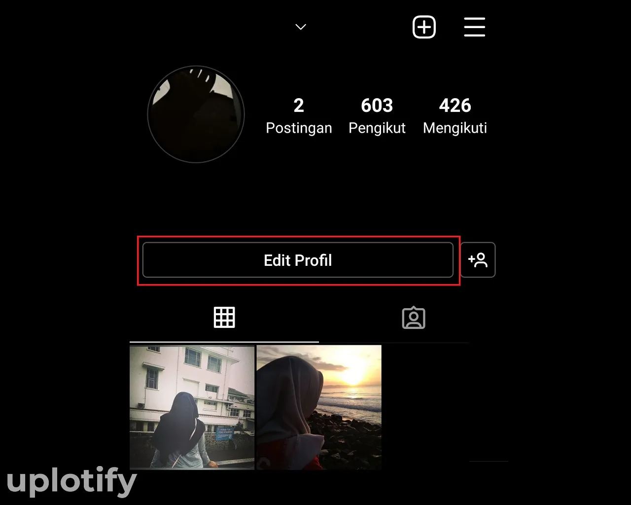 Opsi Edit Profil Akun IG