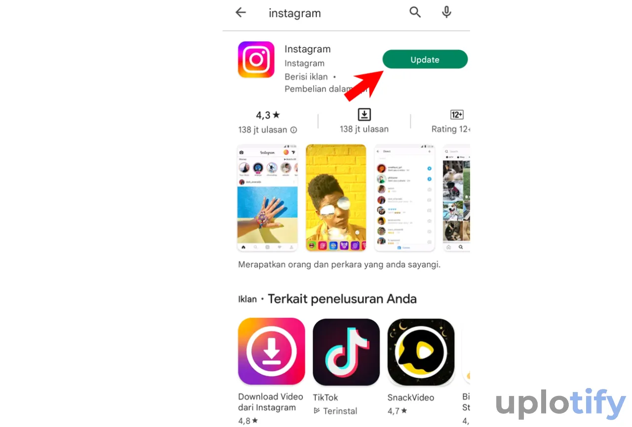 Update Instagram Di Android