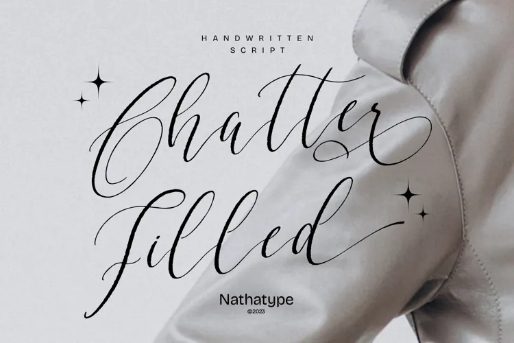 Chatter Filled Font