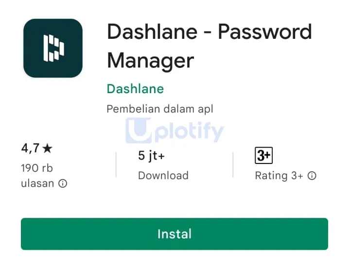 Aplikasi Dashlane Password Manager