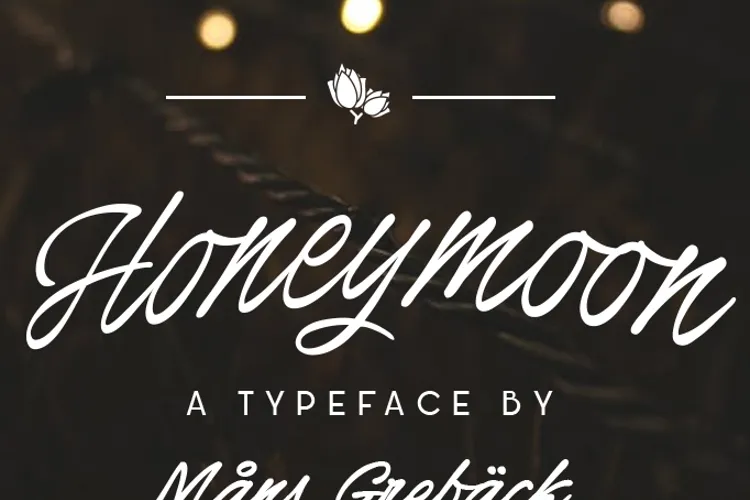 Honeymoon Font