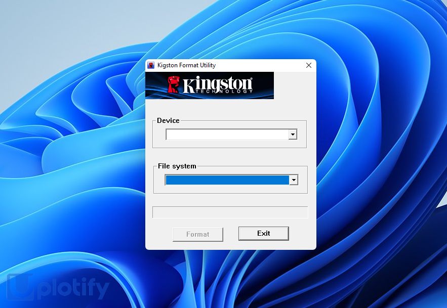 Aplikasi Kingston Format Tool