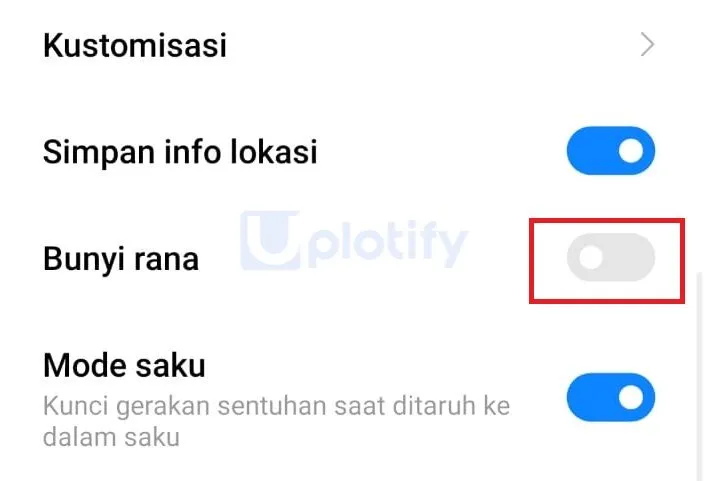 Nonaktifkan Bunyi Kamera Xiaomi