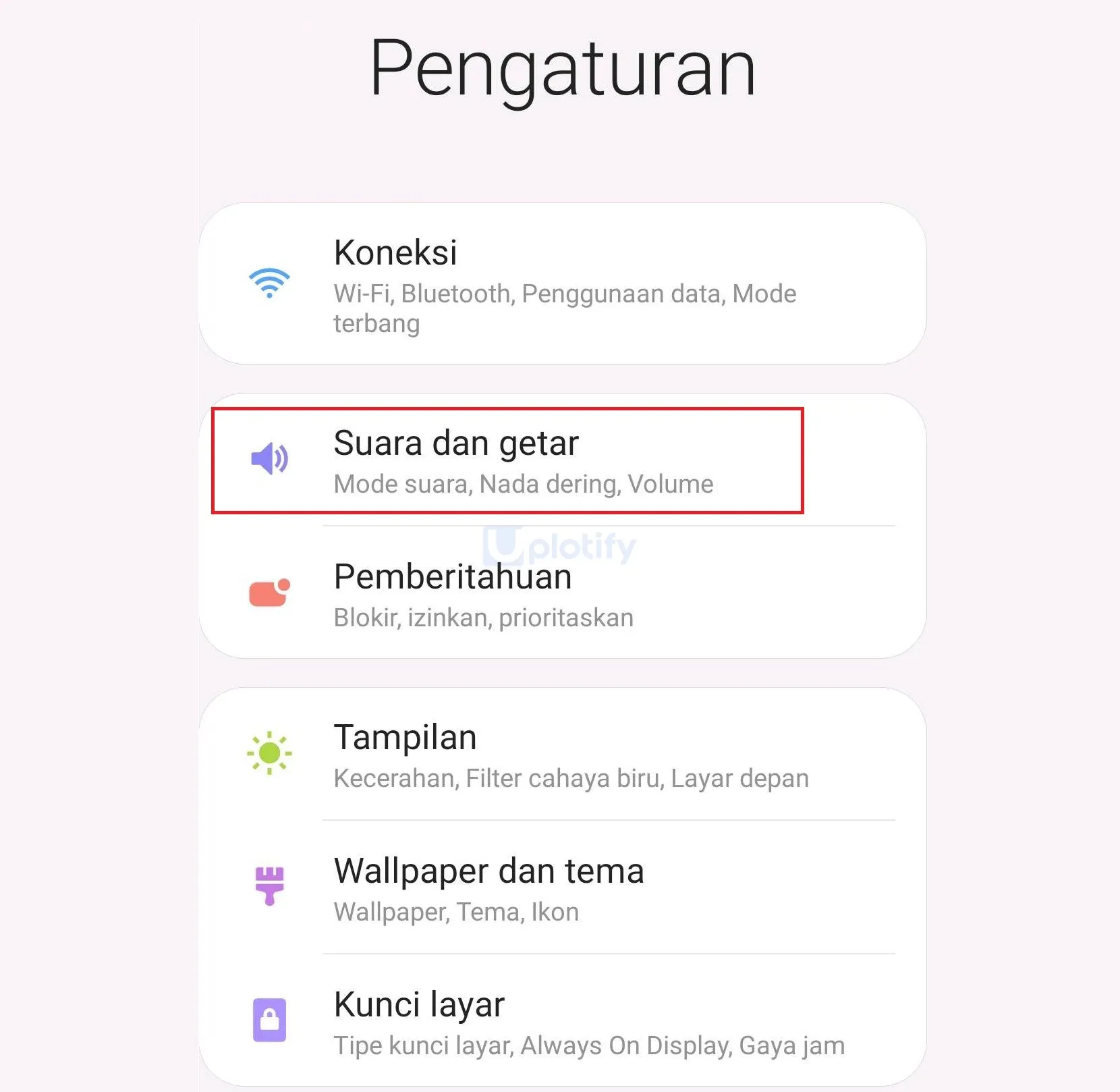 Suara dan Getar Samsung