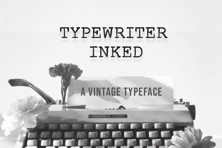 Typewriter Inked Font